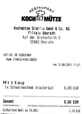 mnol Hffner Kochmtze Restaurant